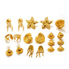 Starfish Shell Threaded Pearl Stainless Steel Earrings With Electroplating