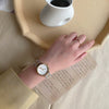 Steel Belt Quartz Watch Alloy Case Ordinary Glass Mirror Cold Style Retro Artistic For Female Students