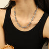 Steel Necklace Gold Plated Fashion Exaggerated Design All Match For Men And Women