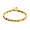 Steel Normcore Style Box Chain Bracelet Inlaid With Gold Constellation Pattern For Women