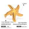 Steel Ring Geometric Design Electroplating Jewelry For Women