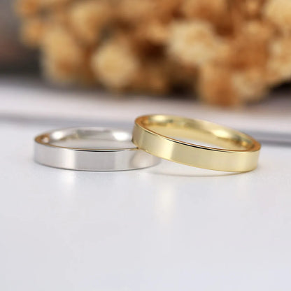 Sterling Silver 14K Gold Plated White Gold Plated IG Style Japanese Style Simple Style Solid Color Rings