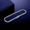 Sterling Silver 18K Gold Plated Casual Classic Style Round Plating Inlay Moissanite Tennis Bracelet