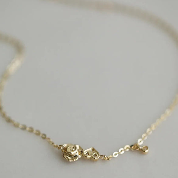 Sterling Silver 18K Gold Plated IG Style Simple Style Heart Shape Flower Inlay Zircon Bracelets