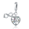 925 Sterling Silver Accessories Beads Life Tree Dream Catcher Net Star Moon Charm Diy Jewelry Bracelet With Dripping Oil Design