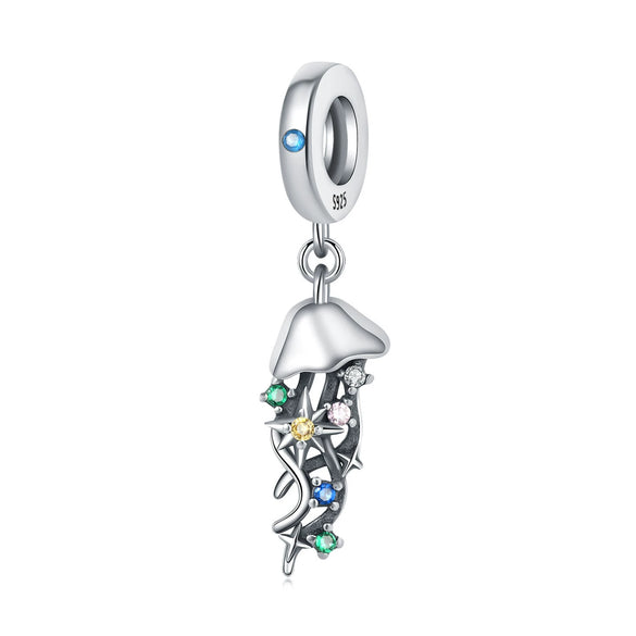 925 Sterling Silver Accessories Beads Life Tree Dream Catcher Net Star Moon Charm Diy Jewelry Bracelet With Dripping Oil Design