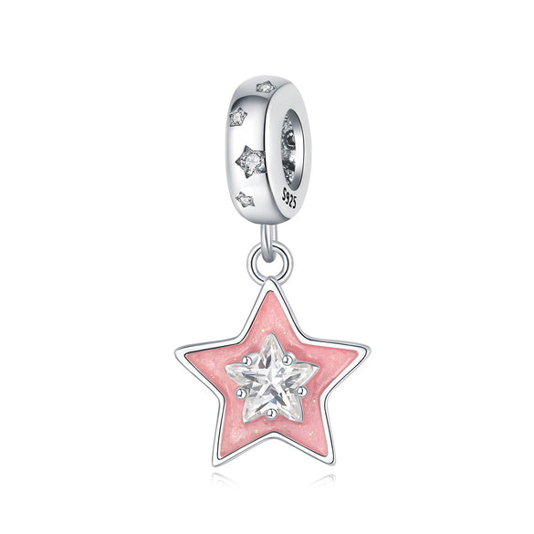 925 Sterling Silver Accessories Beads Life Tree Dream Catcher Net Star Moon Charm Diy Jewelry Bracelet With Dripping Oil Design