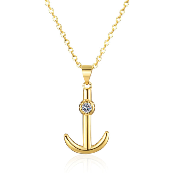 Sterling Silver Anchor Necklace Original Design Jewelry
