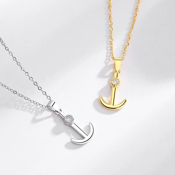Sterling Silver Anchor Necklace Original Design Jewelry