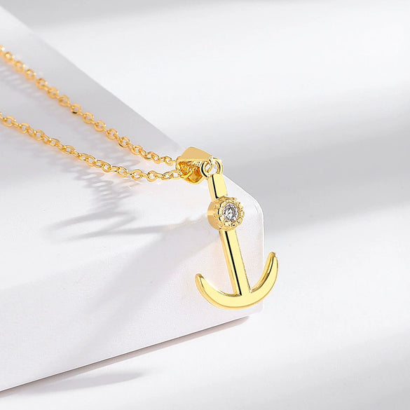 Sterling Silver Anchor Necklace Original Design Jewelry