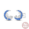 925 Sterling Silver Animal And Heart Shape Earrings For Women With Electroplating Fashion Cute Jewelry