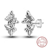 925 Sterling Silver Animal And Heart Shape Earrings For Women With Electroplating Fashion Cute Jewelry
