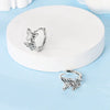 925 Sterling Silver Animal And Heart Shape Earrings For Women With Electroplating Fashion Cute Jewelry