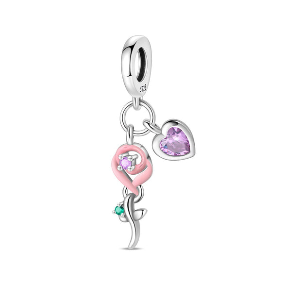 925 Sterling Silver Animal Beads Charm Diy Bracelet Accessories With Dripping Oil Hot Style