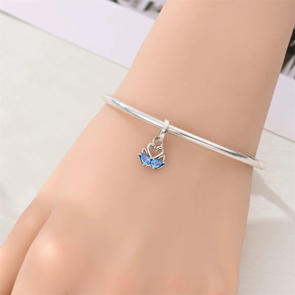 925 Sterling Silver Animal Charm Pendant Beads Diy Jewelry Bracelet Accessories With Dripping Oil Design