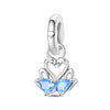 925 Sterling Silver Animal Charm Pendant Beads Diy Jewelry Bracelet Accessories With Dripping Oil Design