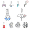 925 Sterling Silver Animal Charm Pendant Beads Diy Jewelry Bracelet Accessories With Dripping Oil Design