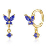 925 Sterling Silver Animal Diamond Pierced Screw Earrings