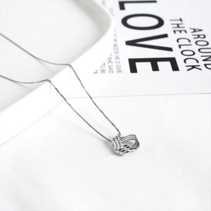 Sterling Silver Basic Modern Style Classic Style Plating Geometric Pendant Necklace