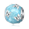 925 Sterling Silver Bead Positioning Butterfly Diy Jewelry Hanging Bracelet Accessories With Dripping Oil Design