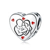 Sterling Silver Beads Diy Jewelry Accessories Bracelet Pendant With Dripping Oil Design For Boys And Girls