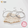 Sterling Silver Bracelet Geometric Style Electroplated For Women