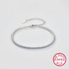 Sterling Silver Bracelet Geometric Style Electroplated For Women