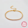 Sterling Silver Bracelet Geometric Style Electroplated For Women