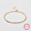 Sterling Silver Bracelet Geometric Style Electroplated For Women