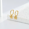 Sterling Silver Butterfly And Bow Earrings With Microinlaid Zircon For Women