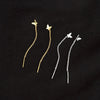 Sterling Silver Butterfly Ear Threader Earrings For Women With Long Chain Ear Stud Design
