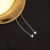 Sterling Silver Butterfly Ear Threader Earrings For Women With Long Chain Ear Stud Design