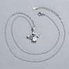 925 Sterling Silver Butterfly Pendant Necklace With Mixed Gem Inlay Electroplated Geometric Clavicle Chain For Women