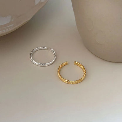 Sterling Silver Casual Plating Geometric Rings