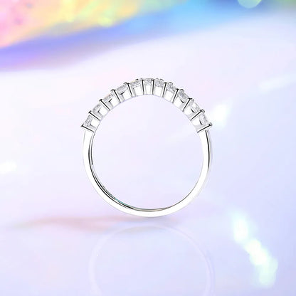 Sterling Silver Casual Simple Style Classic Style Plating Inlay V Shape Zircon Rings