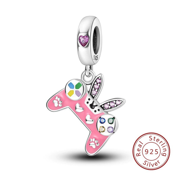 925 Sterling Silver Charm Beads Diy Accessories Bracelet With Coffee Cup Champagne Bicycle Perfume Charms And Dripping Oil Processing