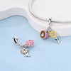 925 Sterling Silver Charm Beads Diy Accessories Bracelet With Coffee Cup Champagne Bicycle Perfume Charms And Dripping Oil Processing