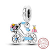 925 Sterling Silver Charm Beads Diy Accessories Bracelet With Coffee Cup Champagne Bicycle Perfume Charms And Dripping Oil Processing