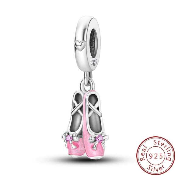 925 Sterling Silver Charm Beads Diy Accessories Bracelet With Coffee Cup Champagne Bicycle Perfume Charms And Dripping Oil Processing
