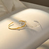 Sterling Silver Couple Open Bracelet With Retro Pledge Design And Electroplated Finish