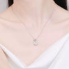 925 Sterling Silver Cross Chain Necklace With Flawless Freshwater Pearl And Moissanite Electroplated Clavicle Necklace For Women