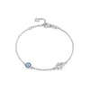 225 Sterling Silver Devil's Eye Diamond Cartoon Character Bracelet