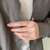 Sterling Silver Dolphin Adjustable Open Ring For Women Simple Cute Animal Design With Electroplated Finish