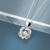 925 Sterling Silver Double Heart Pendant Necklace With Zircon Box Chain Electroplated Geometric Collarbone Necklace For Women