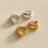 925 Sterling Silver Doublelayer Drop Shape Geometric Earrings Set With Pearls For Women