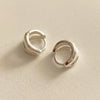 925 Sterling Silver Doublelayer Drop Shape Geometric Earrings Set With Pearls For Women