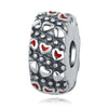 925 Sterling Silver Dripping Oil Style Diy Jewelry Bracelet Necklace Accessories Charm Bead