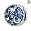 925 Sterling Silver Dripping Oil Style Diy Jewelry Bracelet Necklace Accessories Charm Bead