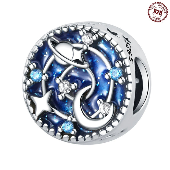 925 Sterling Silver Dripping Oil Style Diy Jewelry Bracelet Necklace Accessories Charm Bead