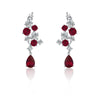 Sterling Silver Drop Shape Geometric Earrings For Women With Electroplating